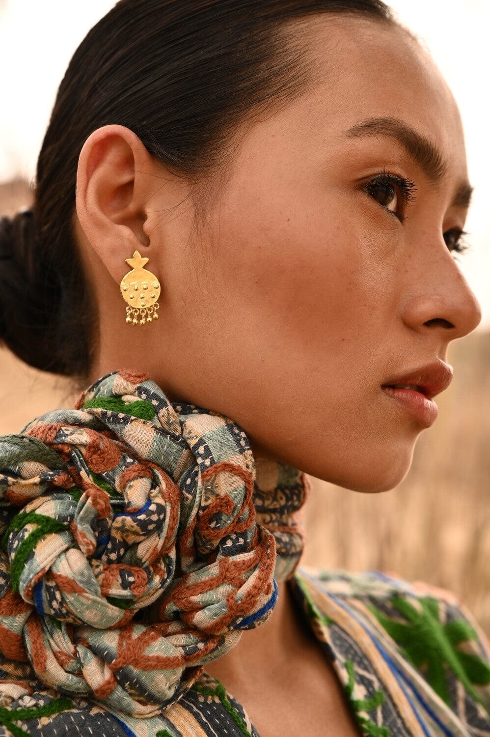 Christine Bekaert Jewelry Earring Pomegranate Stud