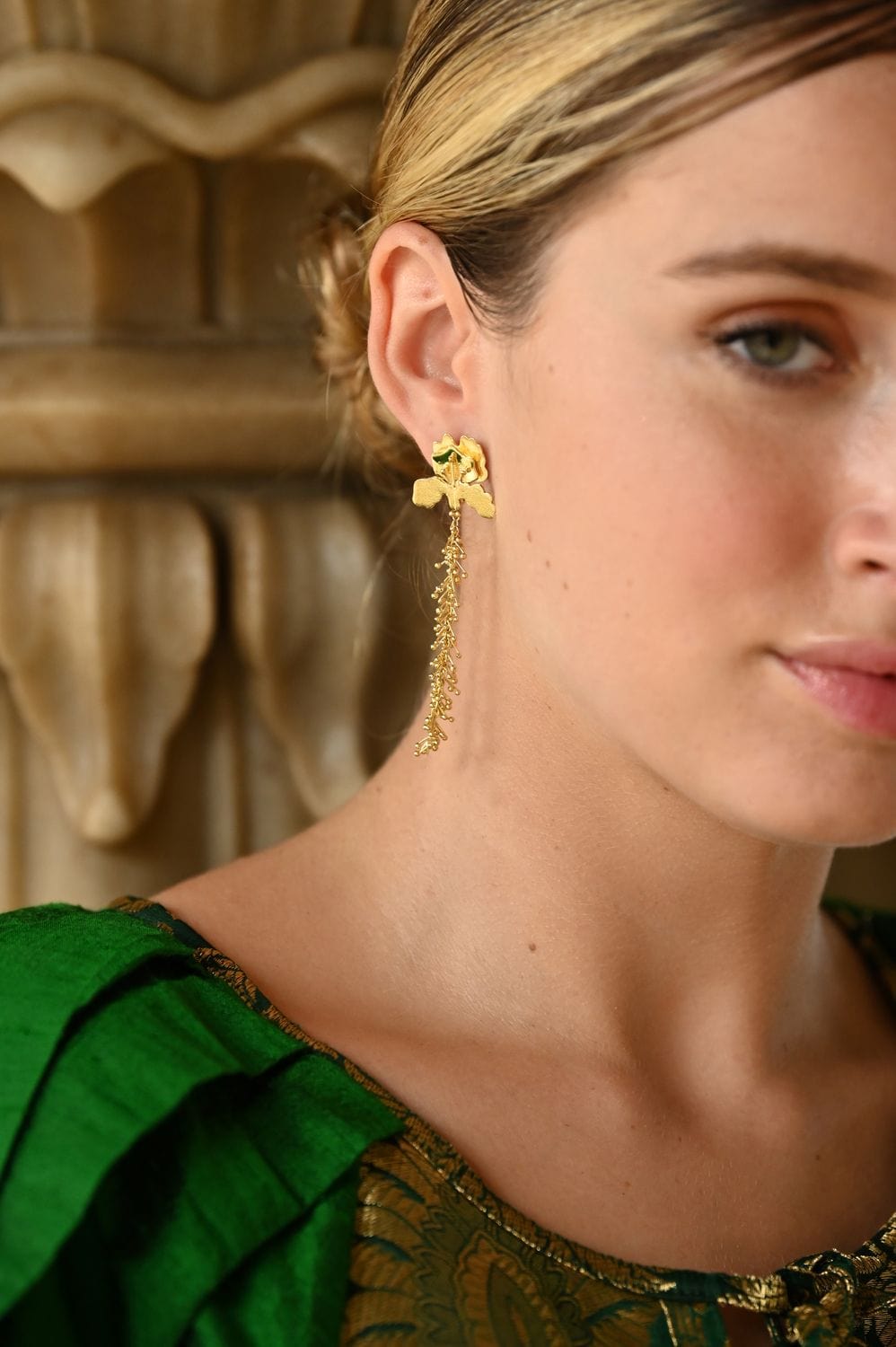 Christine Bekaert Jewelry Earring Iris Beads