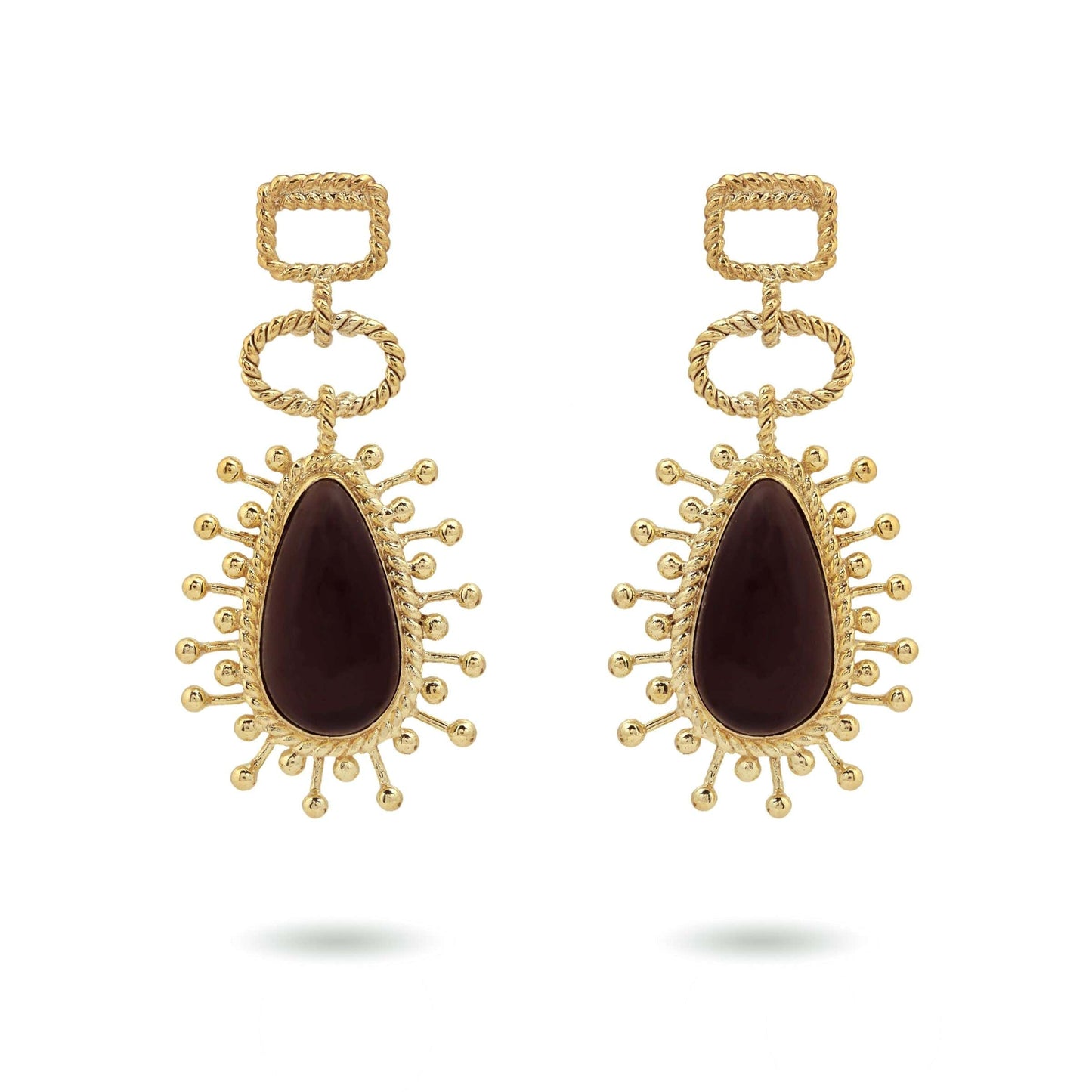 Christine Bekaert Jewelry Earring Smokey Quartz The Utu Earrings