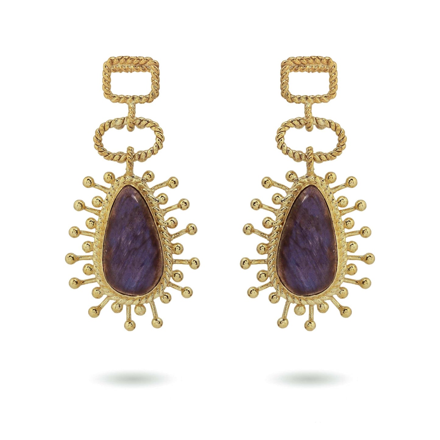 Christine Bekaert Jewelry Earring Labradorite The Utu Earrings