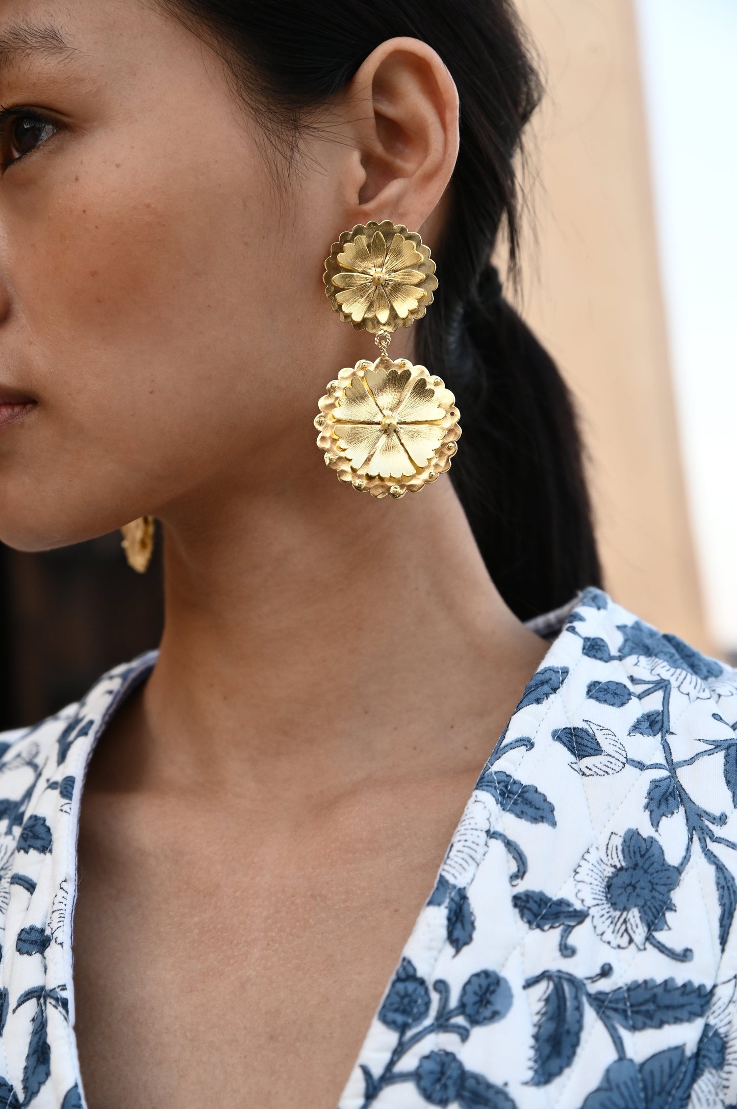 Christine Bekaert Jewelry Earring Cornflower Fields