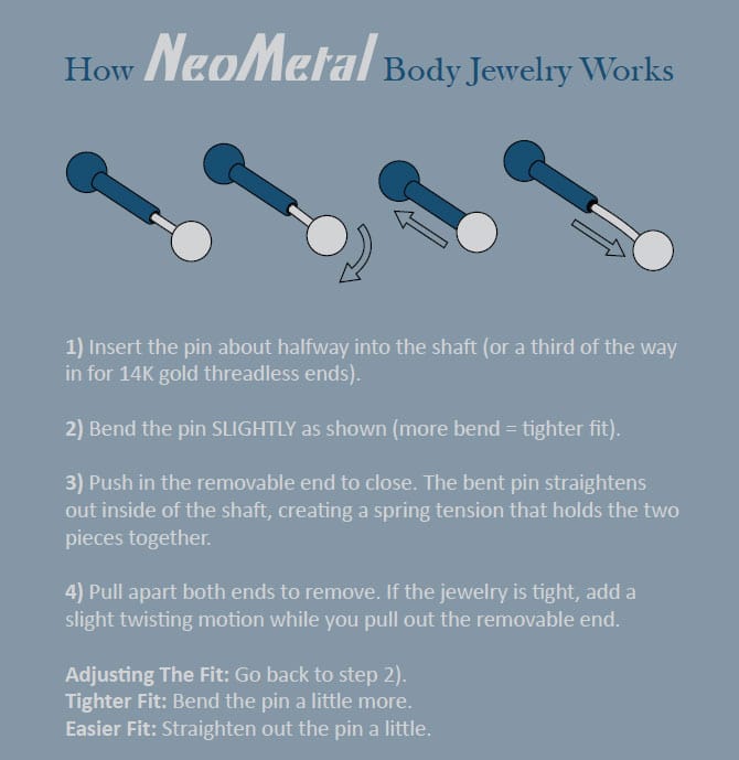 Ember Body Jewelry 4 Bead Rhombus