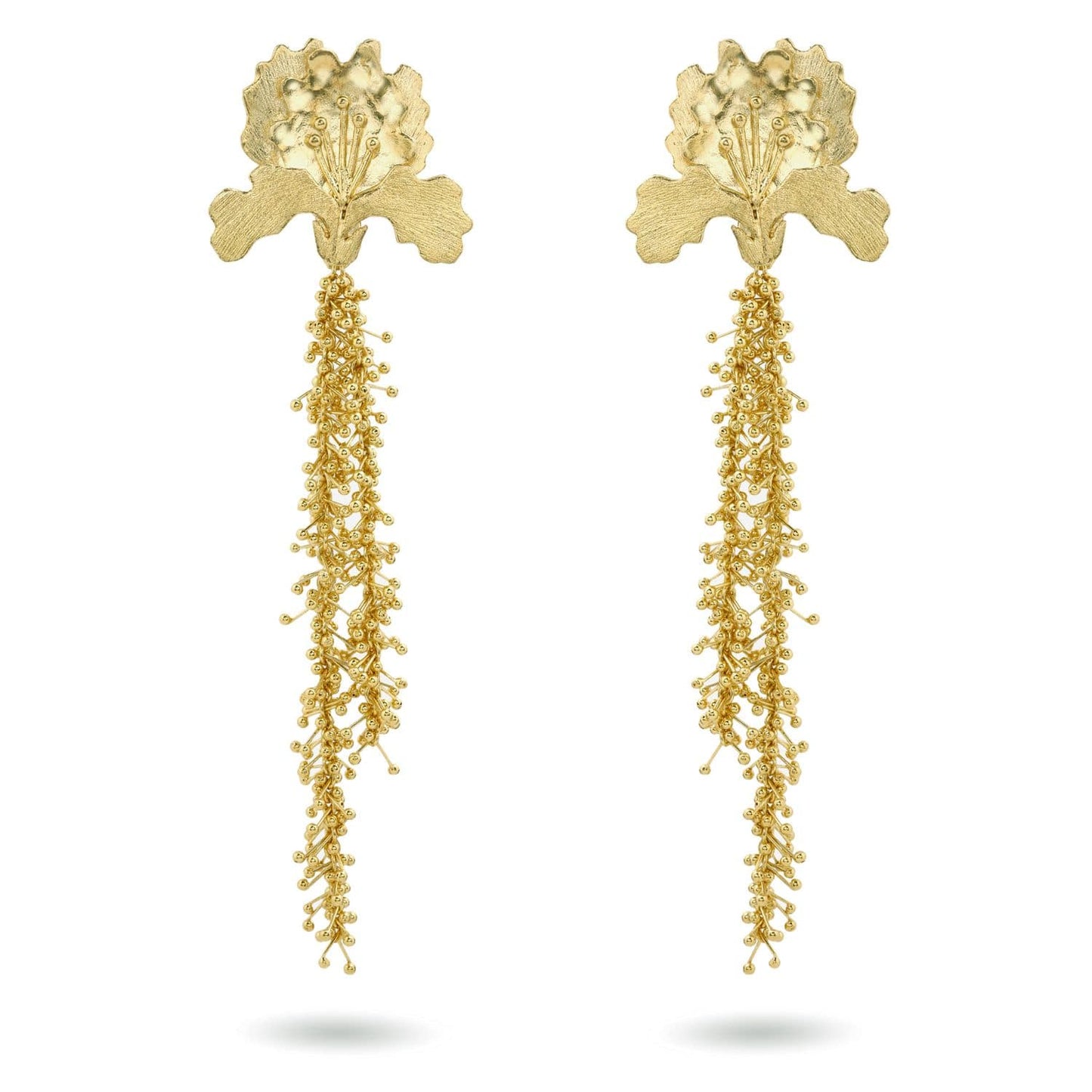 Christine Bekaert Jewelry Earring Large Iris Beads