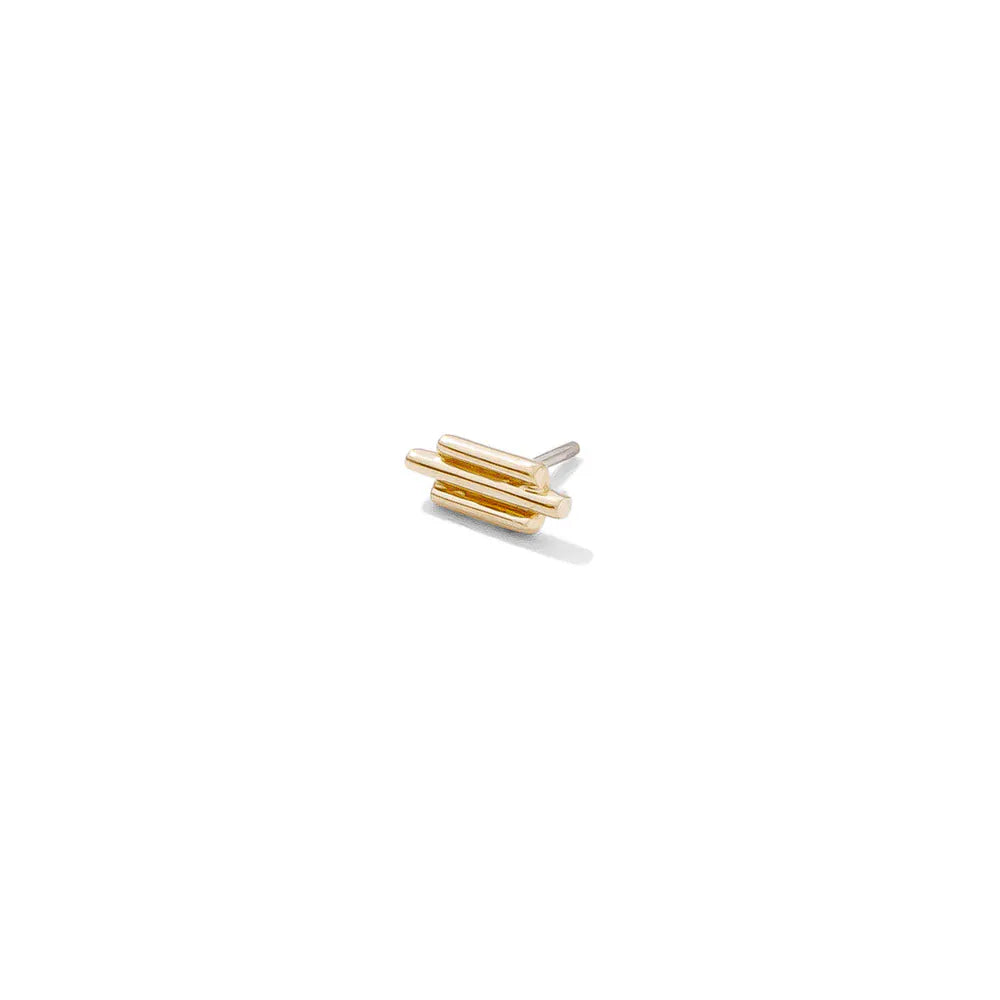 Tawapa gold piercing end Triple Rod