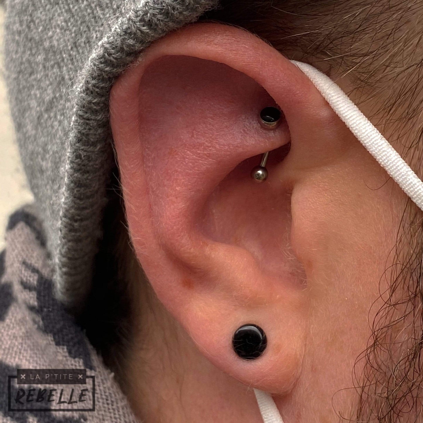 Gorilla Glass Plugs Single Flare Glass Plugs - Black