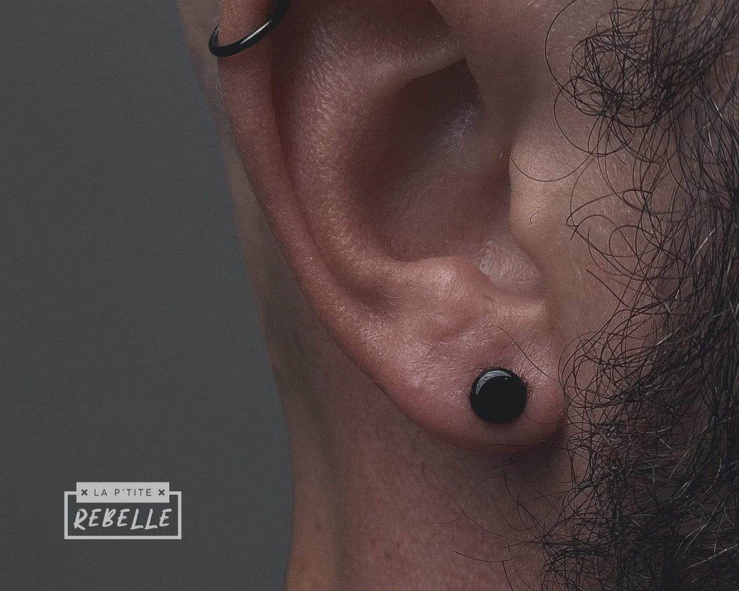 Gorilla Glass Plugs Single Flare Glass Plugs - Black