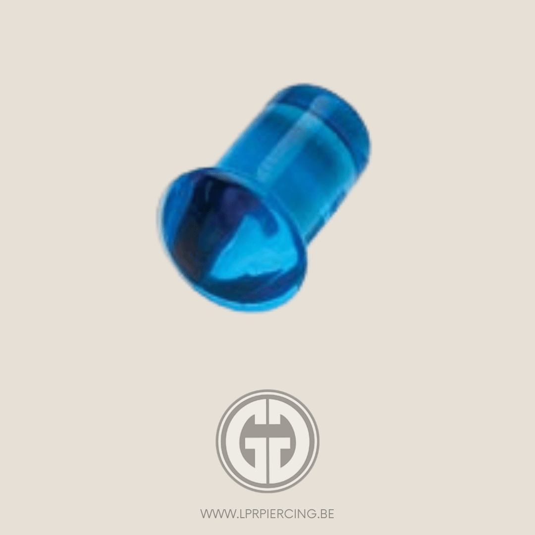 Gorilla Glass Plugs Single Flare Glass Plugs - Ocean
