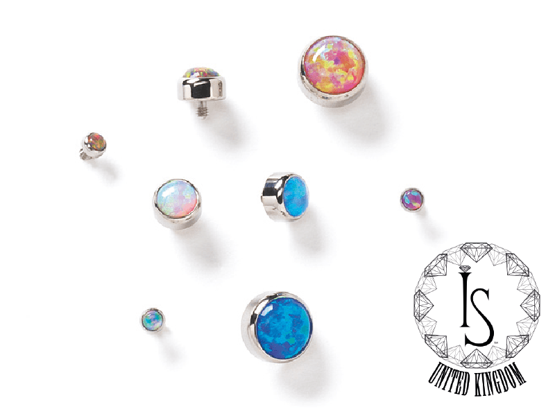 Industrial Strength Threaded Titanium Faux Pal Cabochon (Industrial Strength)