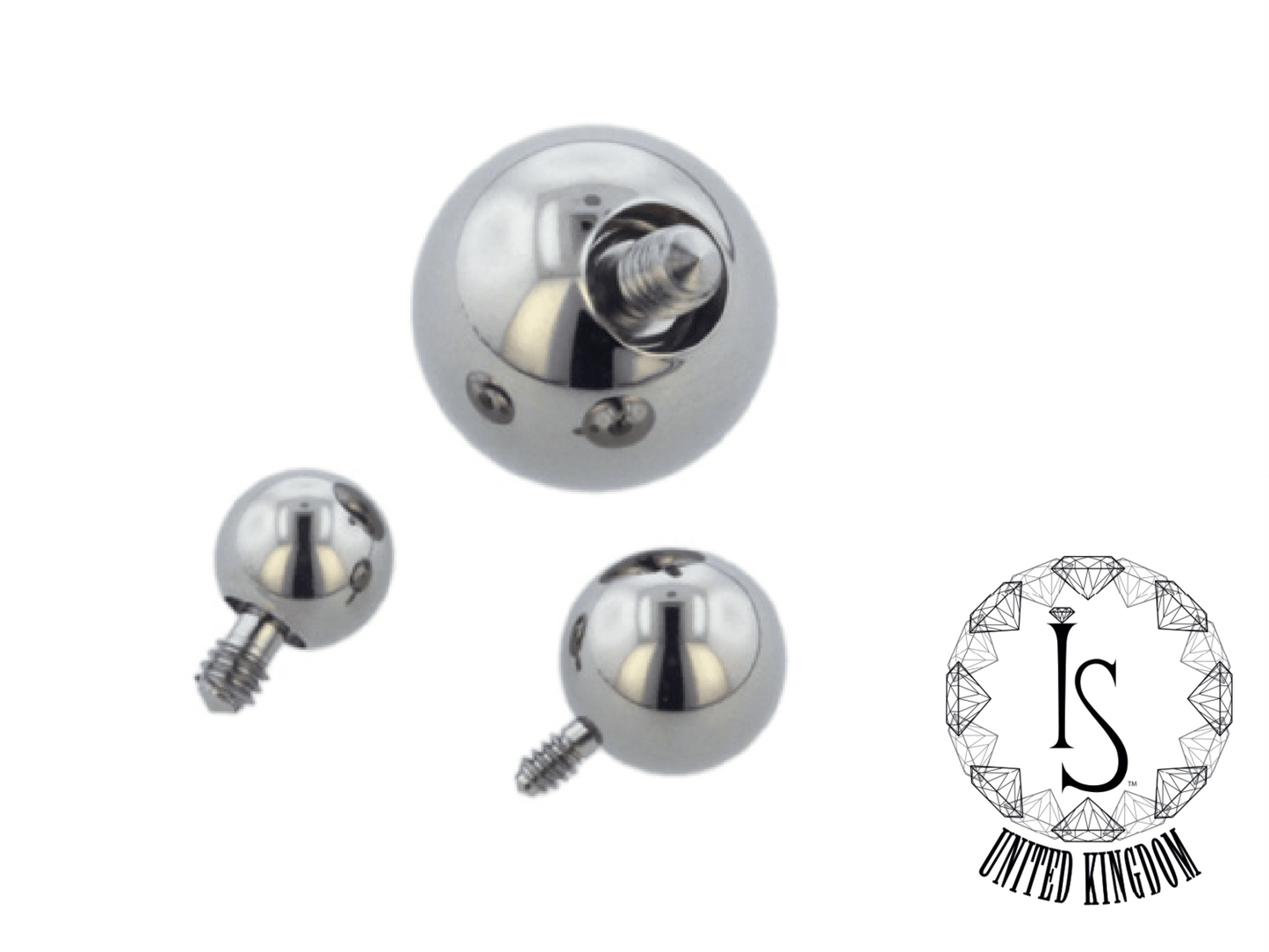 Industrial Strength Threaded Titanium Internally Threaded Ball End
