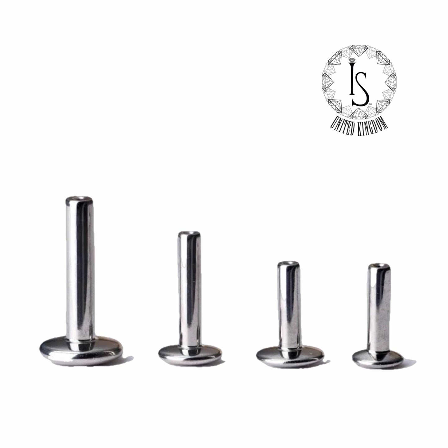 Industrial Strength Threadless Titanium Internally Threaded Labret 1.2mm