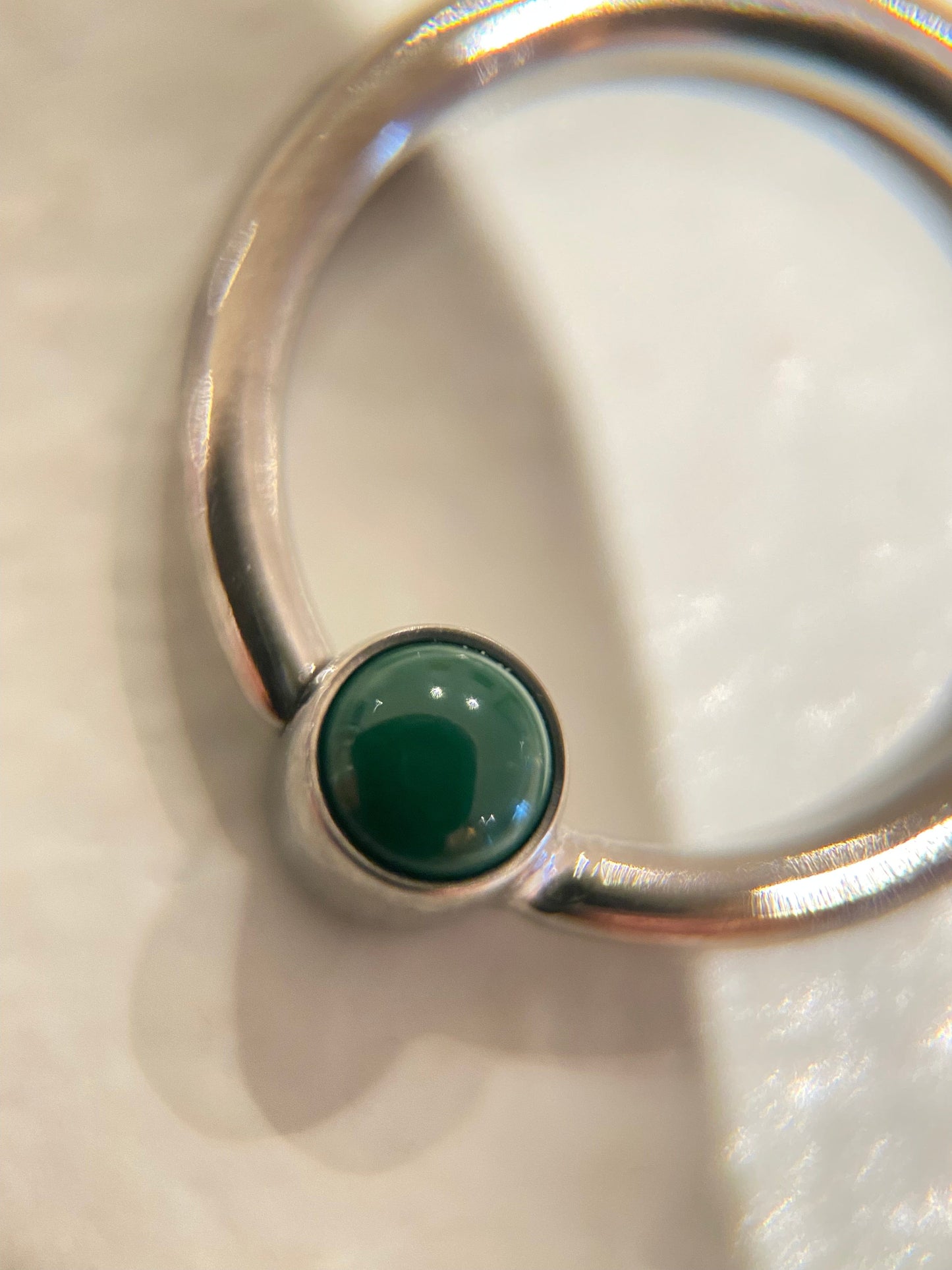 Le Roi Titanium Ring Fixed Bezel Ring (Forward Facing)
