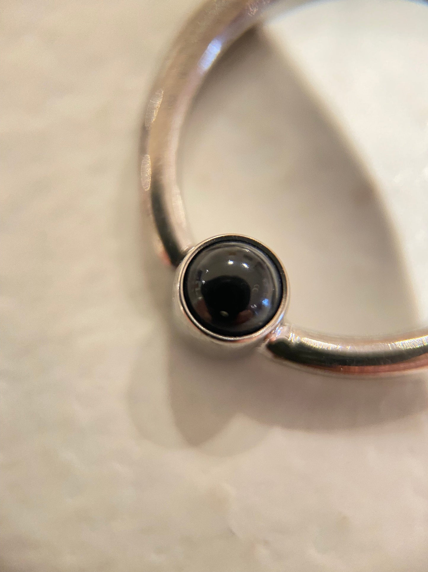 Le Roi Titanium Ring Fixed Bezel Ring (Forward Facing)