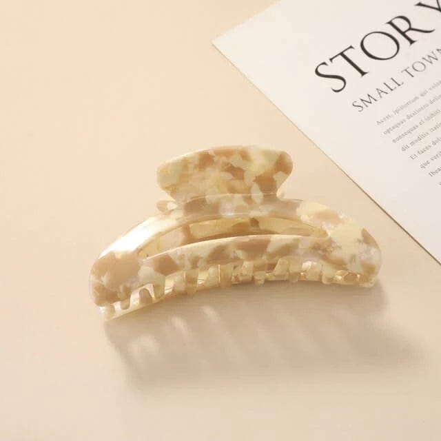 LPRpiercing Hair Accessories Cream Large - Marble Clips