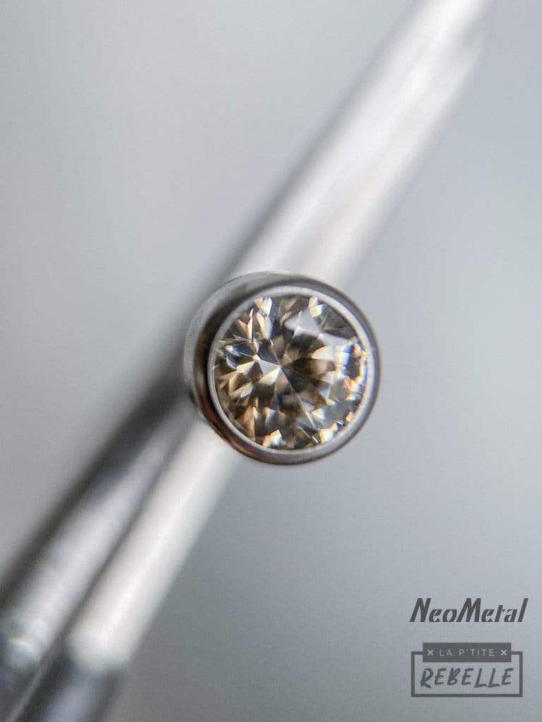 NeoMetal Threadless Titanium Bezel Set - Champagne (Neometal)