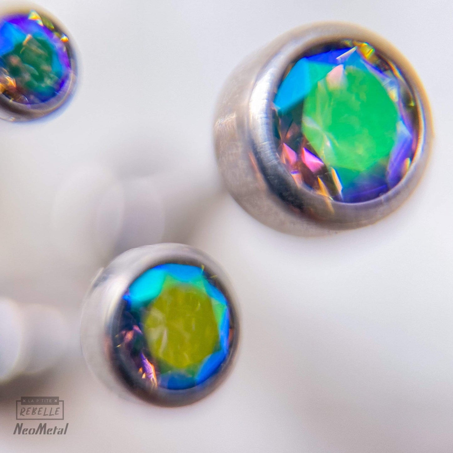 NeoMetal Threadless Titanium Bezel Set - Paradise Shine (Neometal)