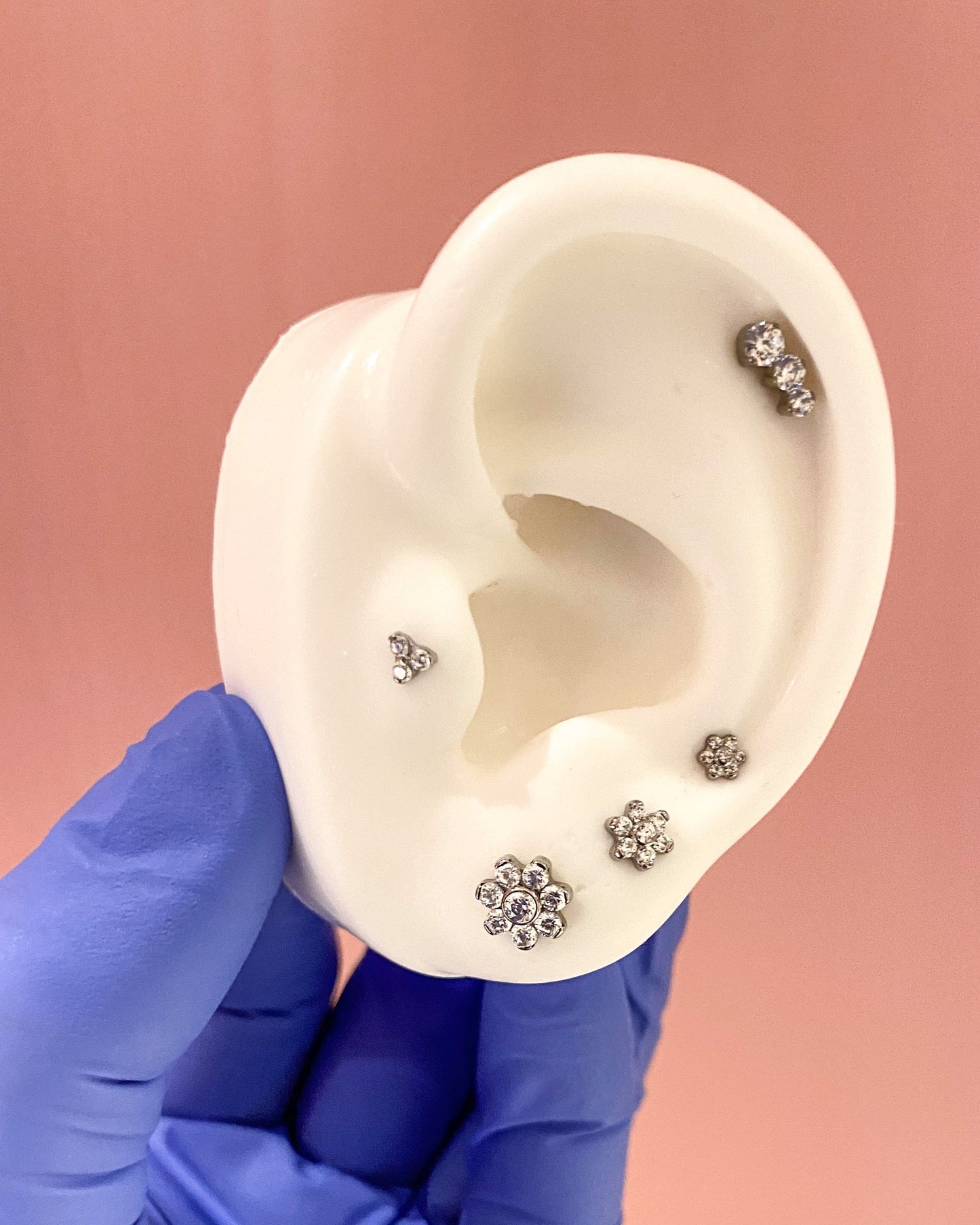 Industrial Strength Threadless Titanium Flower